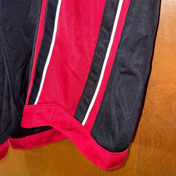 Nordictrack Mens XXL Black & Red Athletic Shorts Elastic Waistband & Drawstring - Picture 3 of 7